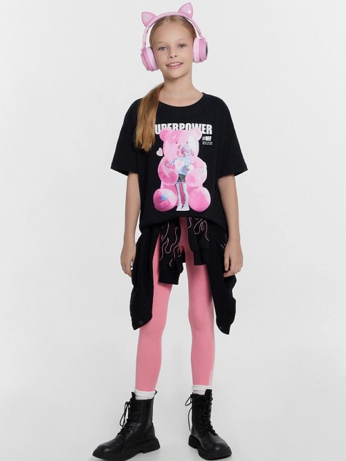 Легинсы для девочек розовые, фото 1 из 6