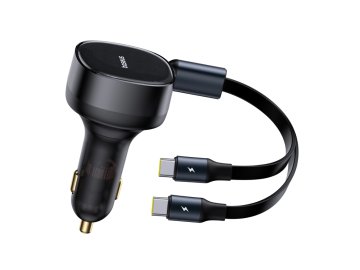 Baseus Enjoyment Retractable Dual C 33W (черный) МТС
