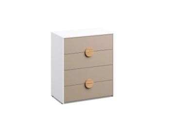 Комод Ameli Белый Премиум+Капучино