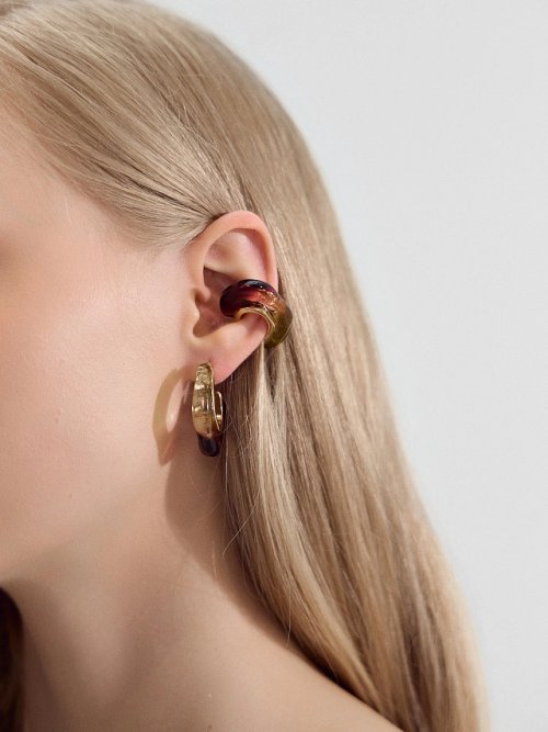 Серьги женские из смолы с застежкой-гвоздиком, фото 1 из 20