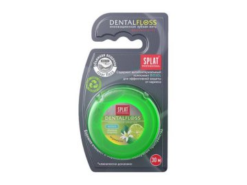 Нить зубная SPLAT Professional DentalFloss Бергамот и лайм, 30 м