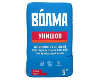 Шпаклевка гипсовая для заделки швов и стыков ВОЛМА-Унишов 5 кг