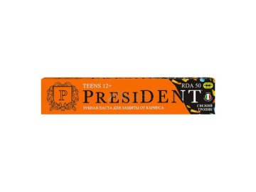 Паста зубная PRESIDENT 12+ Fresh tropic, 70 г