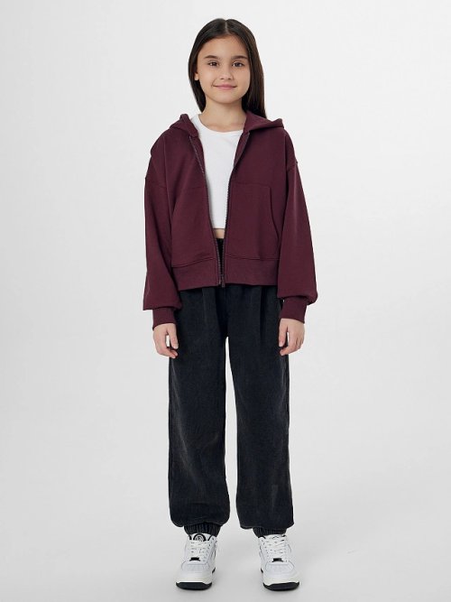 Брюки для девочек черные с обработкой эйсид, фото 4 из 5