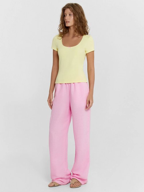 Футболка женская желтая, фото 3 из 5