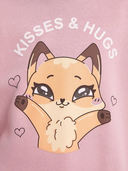 Худи для девочек в пыльно-розовом оттенке, фото 5 из 5