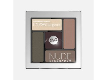 Палетка теней для век BELL HYPOAllergenic Nude сатиново-кремовые, тон 04 Earth Tones, 5 мл Мила
