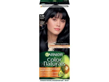 Крем-краска для волос GARNIER Color Naturals, тон 1.10 Холодный черный