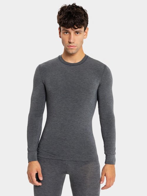 Комплект "термо" (лонгслив и брюки) в графитовом цвете, фото 3 из 32