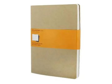 Блокнот Moleskine Cahier Journal XLarge QP421 (бежевый) 3 шт