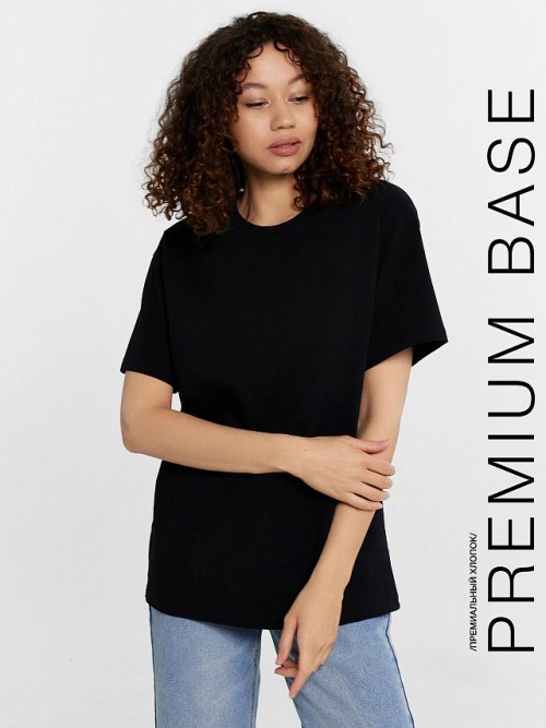 Футболка женская черная, фото 1 из 6