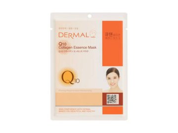 Маска тканевая для лица DERMAL с коэнзимом и коллагеном, 23 г