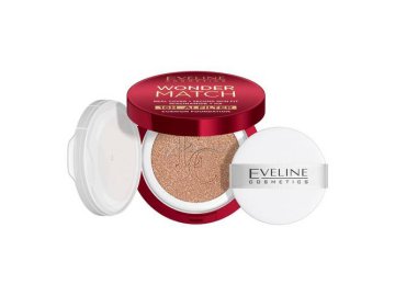 Акции Милы Несвиж Новинки - Кушон тональный EVELINE Cosmetics Wonder Match с ниацинамидом и гиалуроновой кислотой, тон 01N Ivory