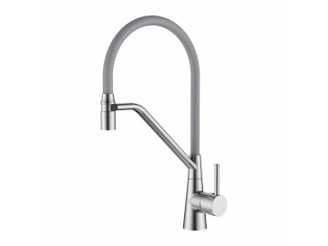 Смеситель для кухни Ledeme гибкий излив (серый) L4397A-9