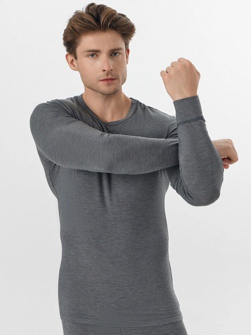 Комплект "термо" (лонгслив и брюки) в графитовом цвете, фото 13 из 32