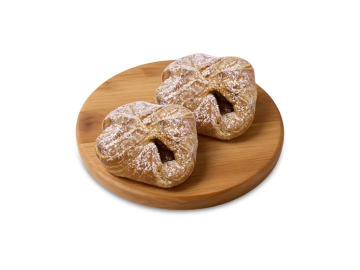 Слойка с бананом и соленой карамелью, 110 г