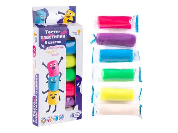 Набор для детской лепки GENIO KIDS-ART «Тесто-пластилин 6 цветов» TA1090