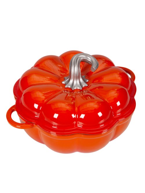 Кокот чугунный эмалированный Pumpkin New 2L, фото 7 из 13