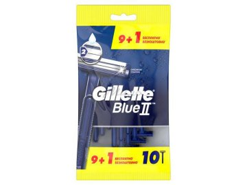 Бритвы одноразовые GILLETTE Blue II, 10 шт