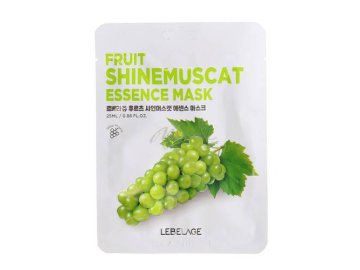 Тканевая маска для лица LEBELAGE Fruit Shinemuscat Essence Mask с экстрактом винограда