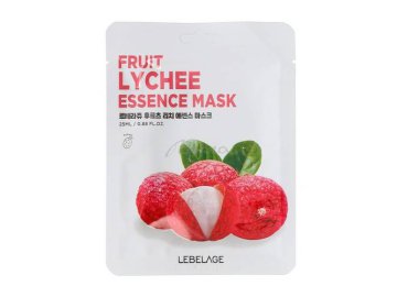 Акции Милы Мядель Милая цена - Тканевая маска для лица LEBELAGE Fruit Lychee Essence Mask с экстрактом личи