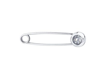 Булавка Diamant, серебро 925 проба