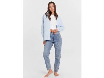 Джинсы женские Mom Fit голубые