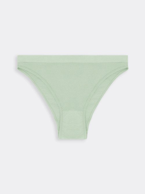 Трусы женские бразилиана в яблочно-мятном цвете, фото 6 из 8