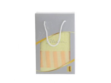 Полотенце 32 х 72 см желтое хлопок, арт. SLWMJ-012А