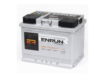Автомобильный аккумулятор ENRUN 6СТ 60 Ah  R+ (EN600S) на акции в магазинах 5 элемент