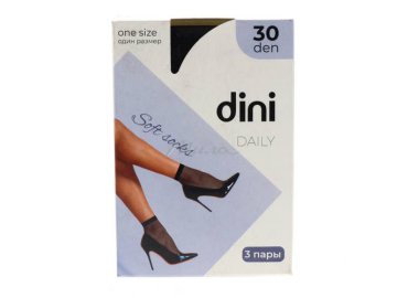 Носки женские DINI Daily 30 den nero, 3 пары