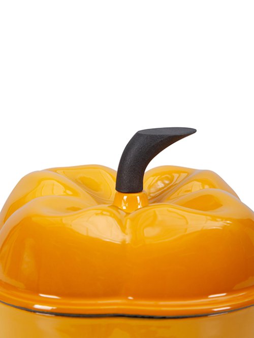 Кокот чугунный эмалированный Paprika yellow 2L, фото 11 из 12