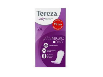 Прокладки женские гигиенические TEREZALADY Micro, 24 шт из каталога Мила