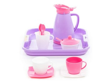 Набор детской посуды Полесье Алиса на 2 персоны Pretty Pink 40589