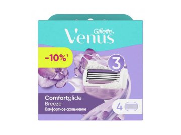 Кассета для бритвы GILLETTE Venus breeze, 4 шт.