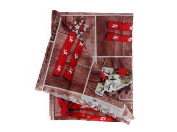 Скатерть новогодняя, 140*180 см, арт. SLWHQ-131-4