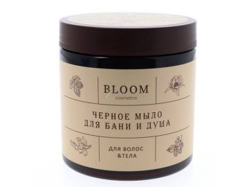 Мыло для бани и душа BLOOM Cosmetics Сила природы черное, 500 мл