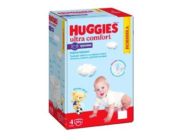 Детские одноразовые трусики-подгузники Huggies 4 Disney Box Boy (9-14кг) 104шт. 5 элемент