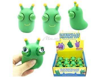 Игрушка-антистресс "Гусеница-пучеглазик" арт.J117