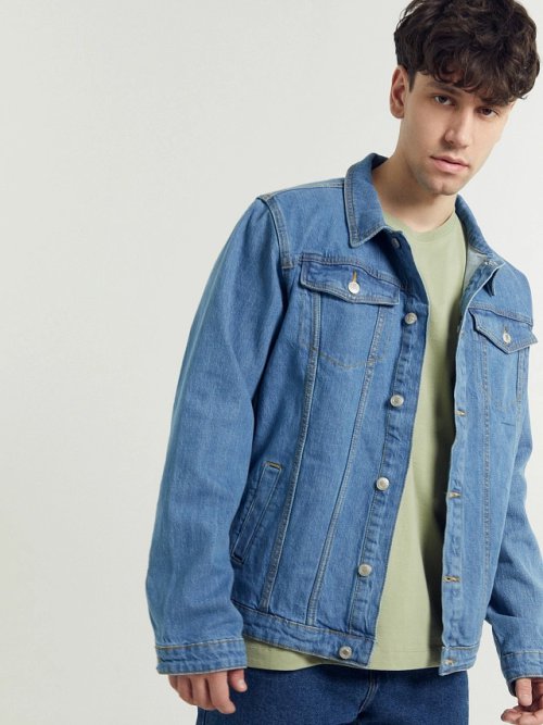 Жакет мужской джинсовый в синем цвете, фото 1 из 12