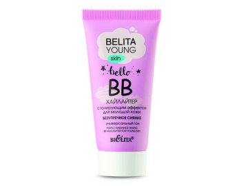 ВВ-хайлайтер BELITA Young Skin Безупречное сияние с тонирующим эффектом для молодой кожи, 30 мл