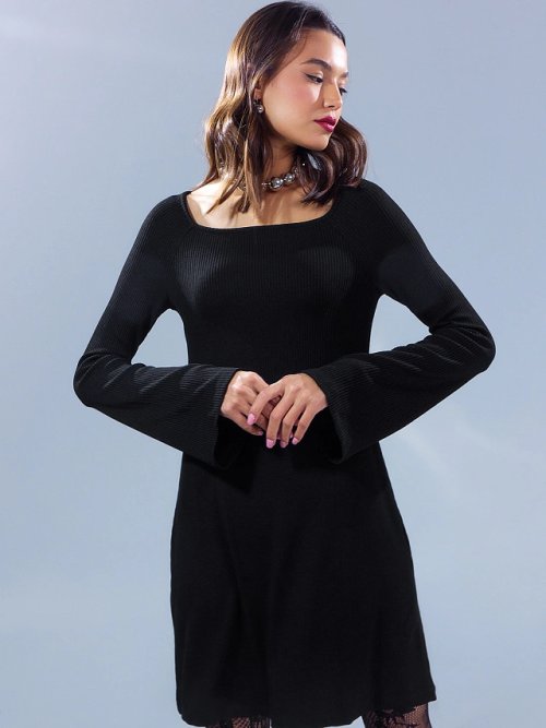 Платье женское в черном оттенке из вискозы, фото 4 из 32