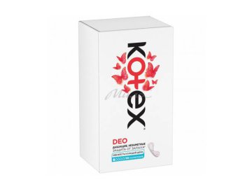 Прокладки женские гигиенические ежедневные KOTEX Deo Ultraslim flat ультратонкие, 20 шт