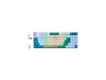 Игровая клавиатура redragon veigar 71476 (белый/зелёный) в Пинске Электросила