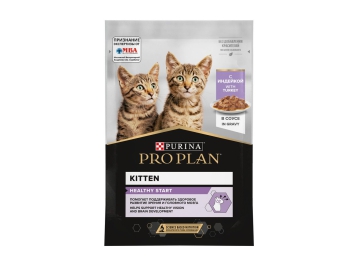 Пауч Purina Pro Plan для котят, кусочки в соусе с индейкой, 85 г