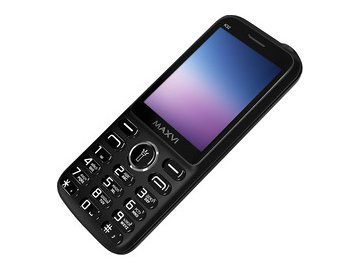 Кнопочный телефон Maxvi K32 (черный)
