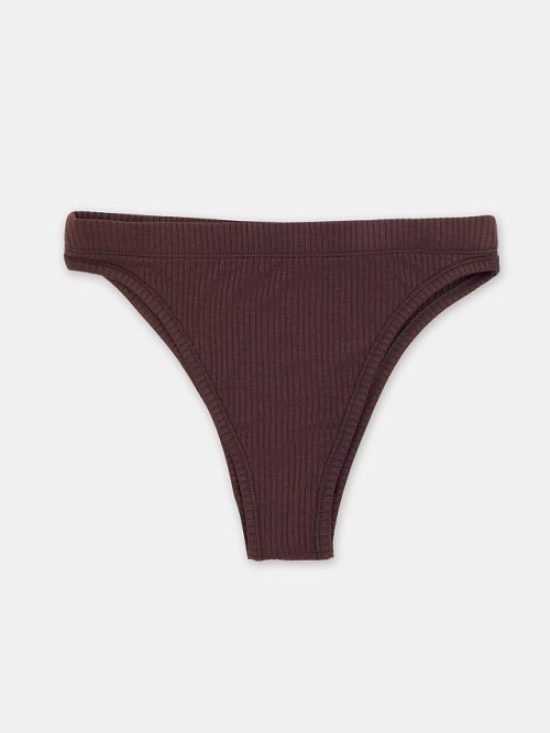Трусы женские классические в коричневом цвете, фото 10 из 30