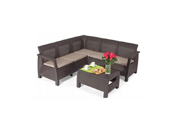 Набор садовой мебели Keter Corfu Relax Set 258949 (коричнивый)