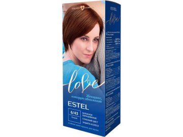 Краска для волос ESTEL Love Intense, тон 6/43 коньяк, 100 мл