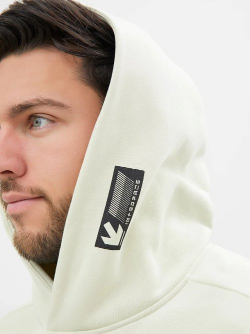 Теплое мужское худи свободного силуэта в расцветке "морская пена", фото 5 из 5